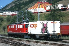 RhB (Rhätische Bahn), Scuol 18. July 2003
